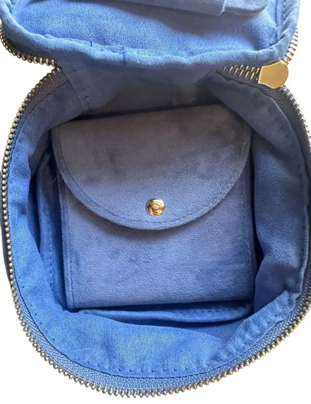 Purple Velvet Jewelry Organizer Travel Storage